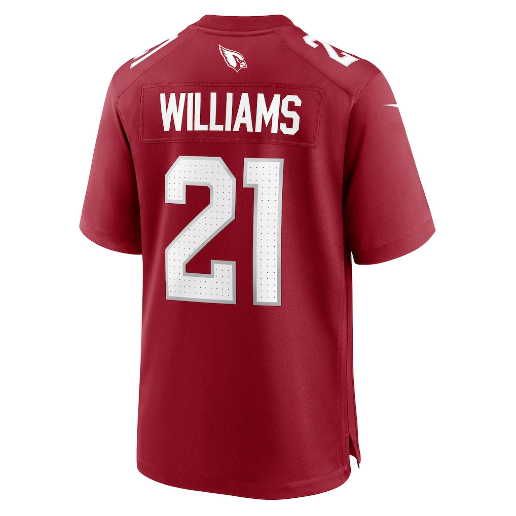 A.Cardinals #21 Garrett Williams Cardinal Team Game Jersey
