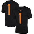 #1 T.Volunteers Dark Mode Black Game Player Jersey ¨C Stitched American College Jerseys