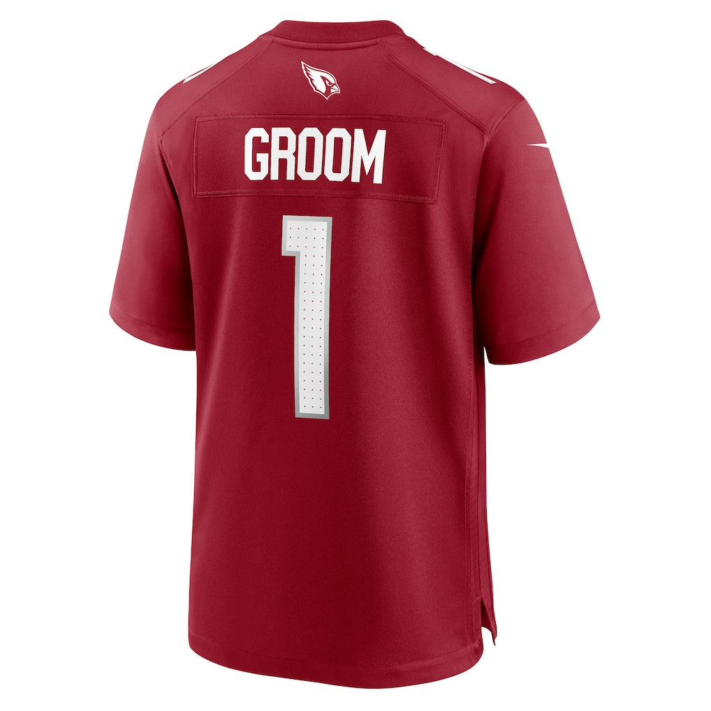A.Cardinals #1 Groom Cardinal Team Game Jersey