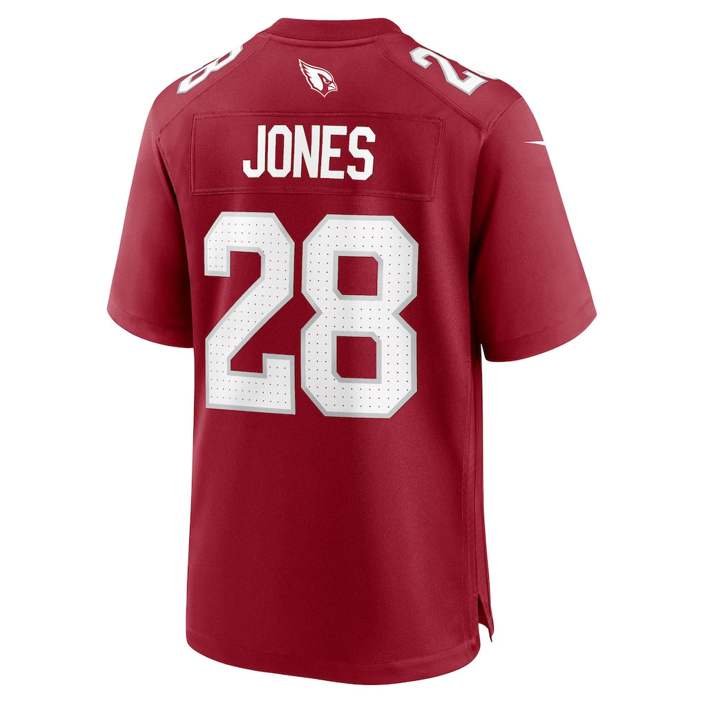 A.Cardinals #28 Elijah Jones Cardinal Team Game Jersey