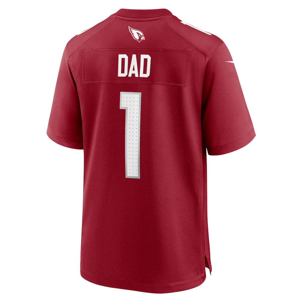 A.Cardinals #1 Dad Cardinal Team Game Jersey