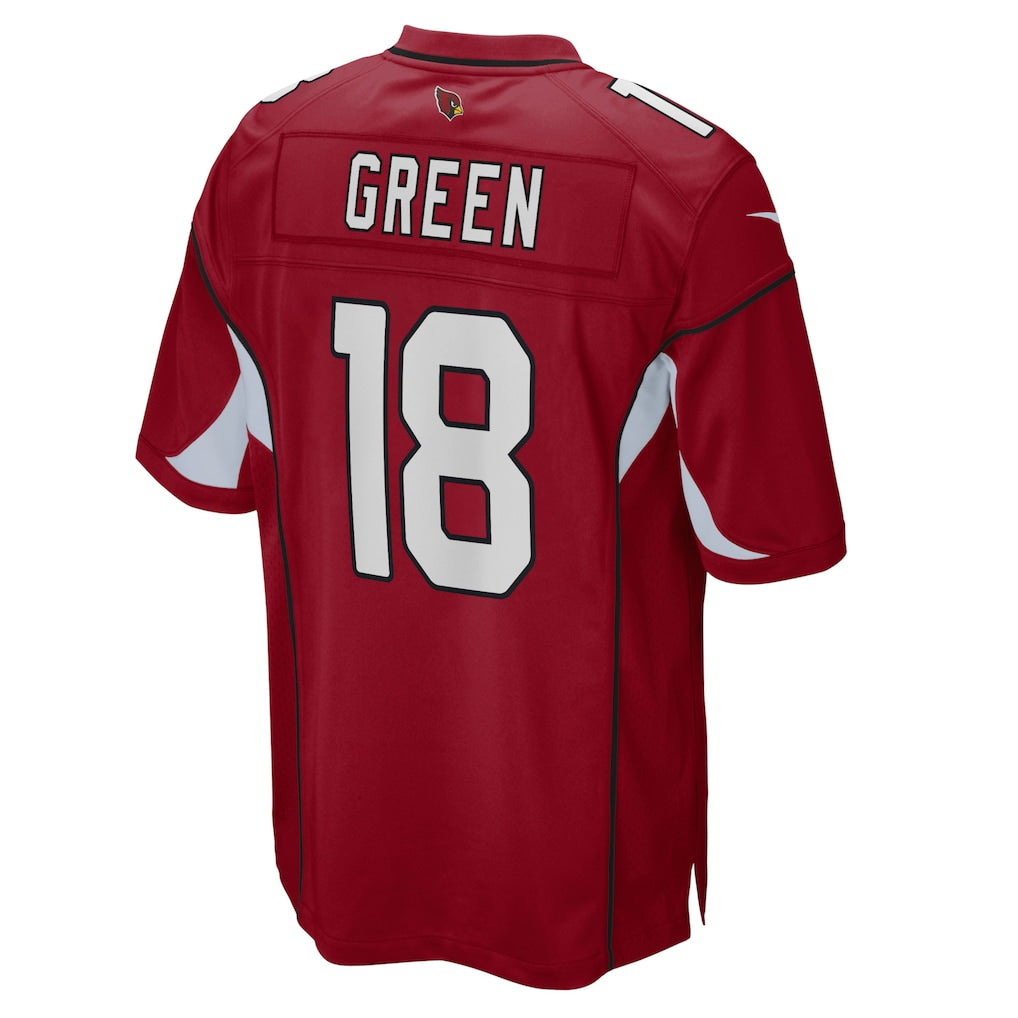 A.Cardinals #18 A.J. Green Cardinal Game Jersey